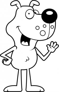 köpek sallayarak cartoon