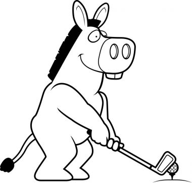 Çizgi film eşek Golf