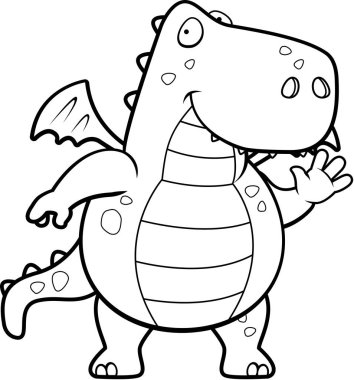 Sallayarak karikatür Dragon