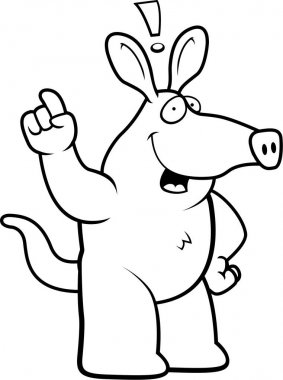 Çizgi film Aardvark fikir