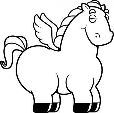 Kanatlı at çizgi film