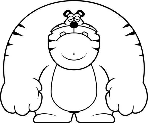 Тигра мультфільму сумно — стоковий вектор