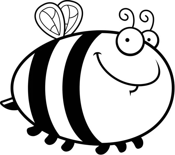 Feliz abeja de dibujos animados — Vector de stock