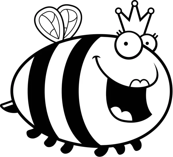 Včelí královna kreslený — Stockový vektor