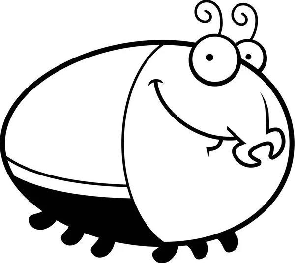 행복 한 만화 딱정벌레 — 스톡 벡터