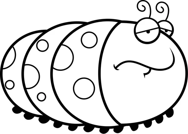 Triest Cartoon Caterpillar — Stockvector