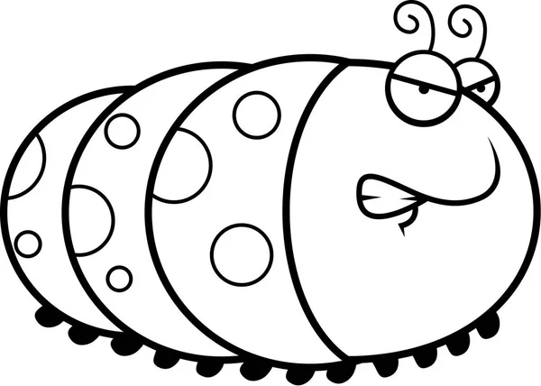 Desenhos animados irritados Caterpillar — Vetor de Stock