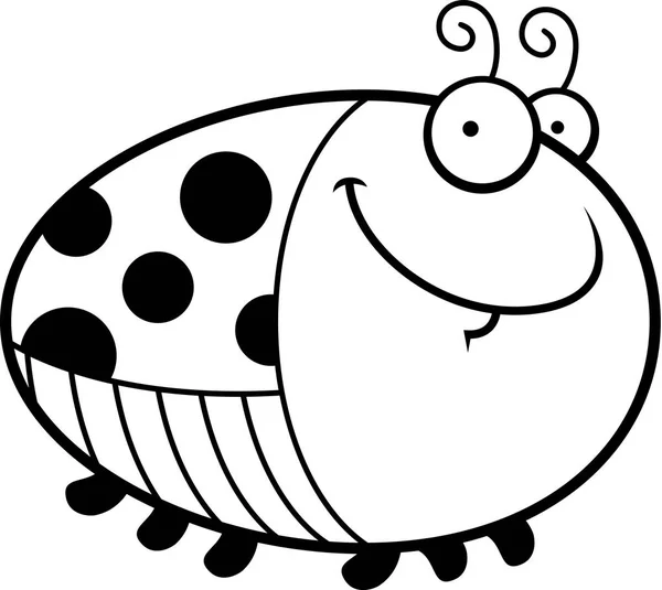 Happy cartoon Ladybug — Stockvector