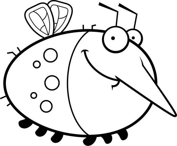 Happy Cartoon Mosquito — Stockvector