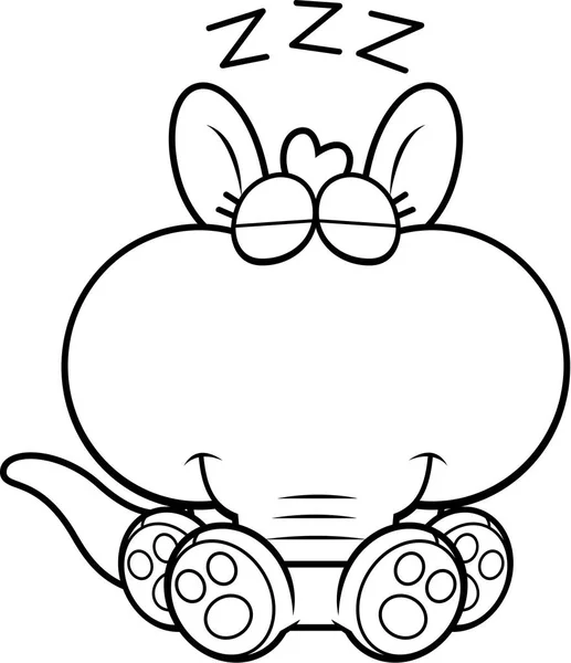 Cartoon Aardvark dutten — Stockvector