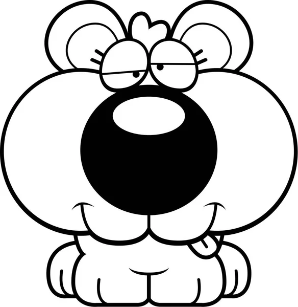 Dessin animé ourson Goofy — Image vectorielle