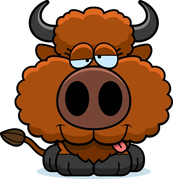 Búfalo pateta dos desenhos animados — Vetor de Stock
