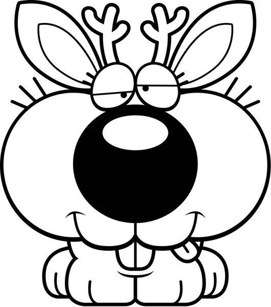 Karikatür komik bebek Jackalope