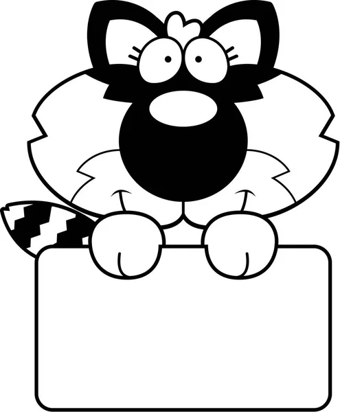 Cartoon tvättbjörn tecken — Stock vektor