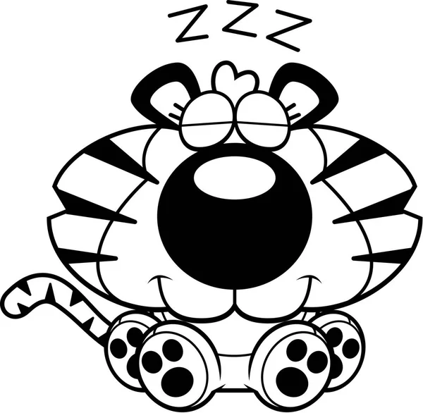 Çizgi film kaplan uyuklayan