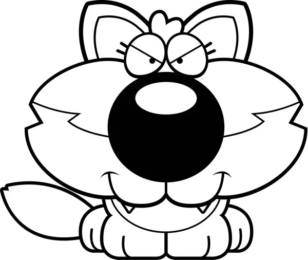 Cartoon Sly Wolf Pupp — стоковый вектор