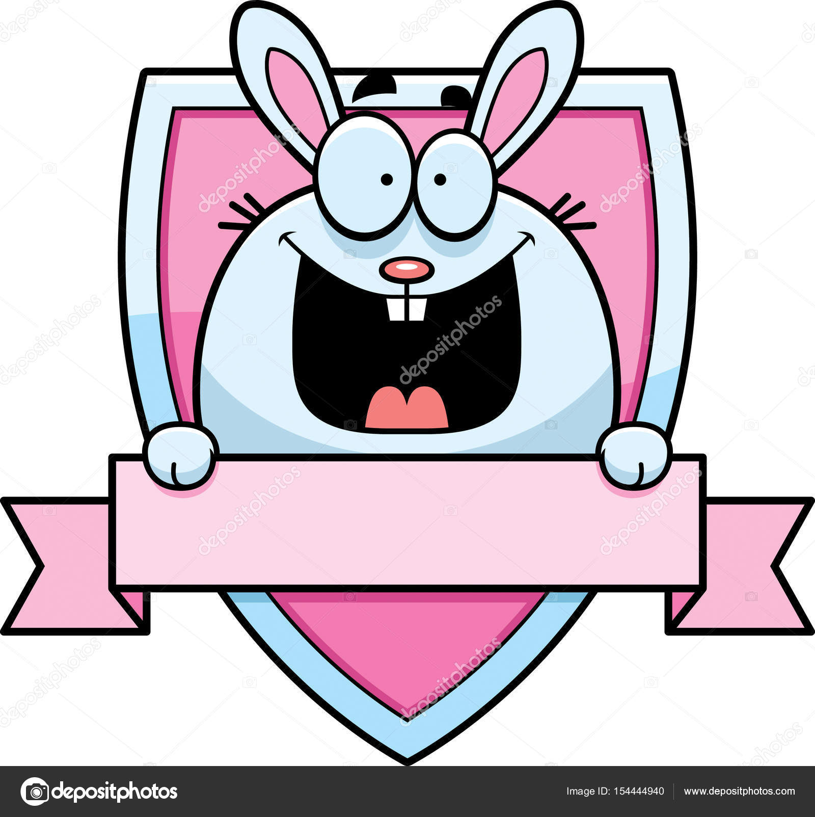 Cartoon Bunny Badge Stock Vector Image by ©cthoman 154444940