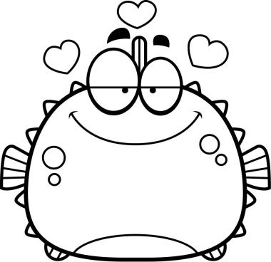 Aşık küçük balon balığı