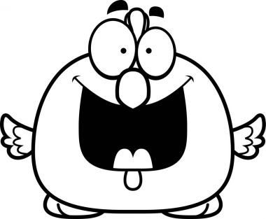 Mutlu küçük tavuk