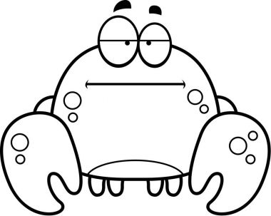 Sıkılmış küçük Yengeç