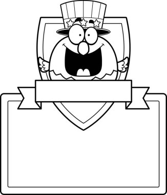 Karikatür kel kartal işareti