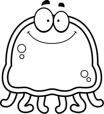 Gülümseyen küçük denizanası