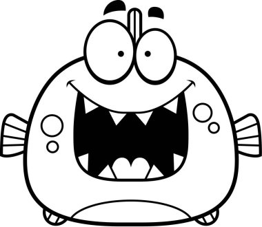 Mutlu küçük Piranha