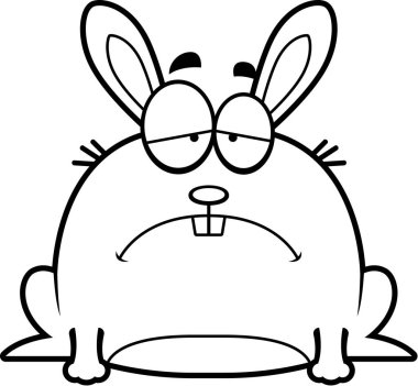 Depresif küçük tavşan