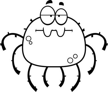 Sıkılmış küçük örümcek