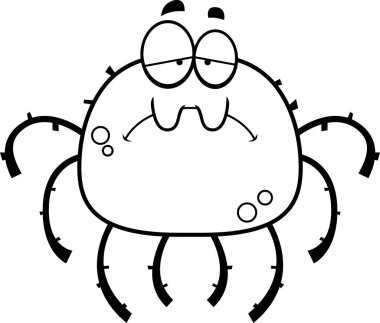 Üzgün küçük örümcek