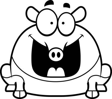 Mutlu karikatür Tapir