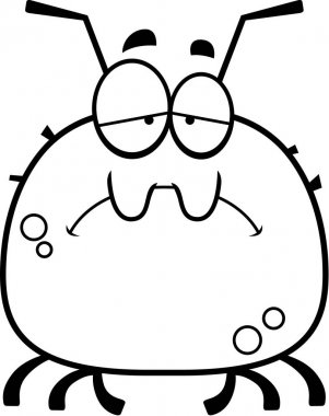 Üzgün küçük kene