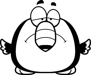 Üzgün küçük Toucan