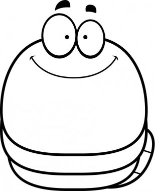 Gülümseyen küçük solucan