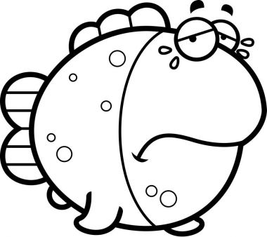 Ağlayan çizgi film balık