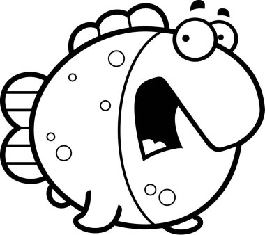 karikatür balık korkuttu