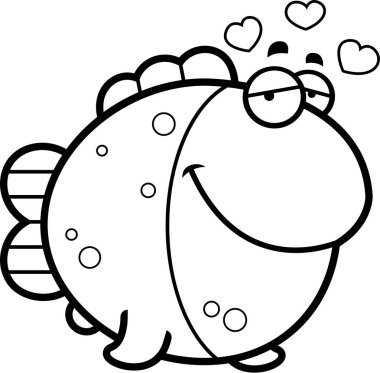 Çizgi film balık aşık