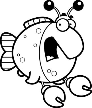 Korkmuş karikatür imitasyon yengeç