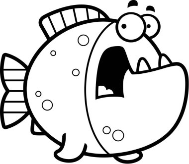 Korkmuş karikatür Piranha