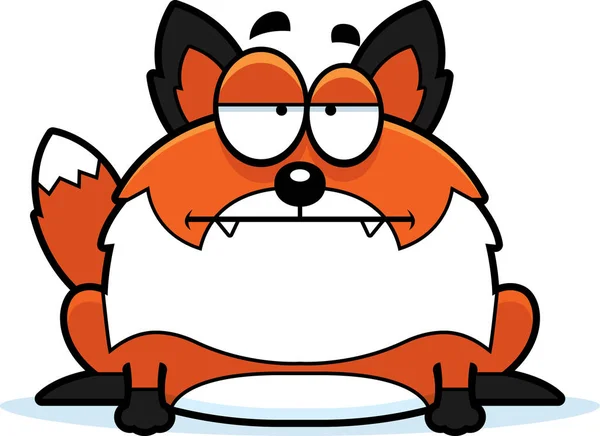 Fox s’ennuie Cartoon — Image vectorielle