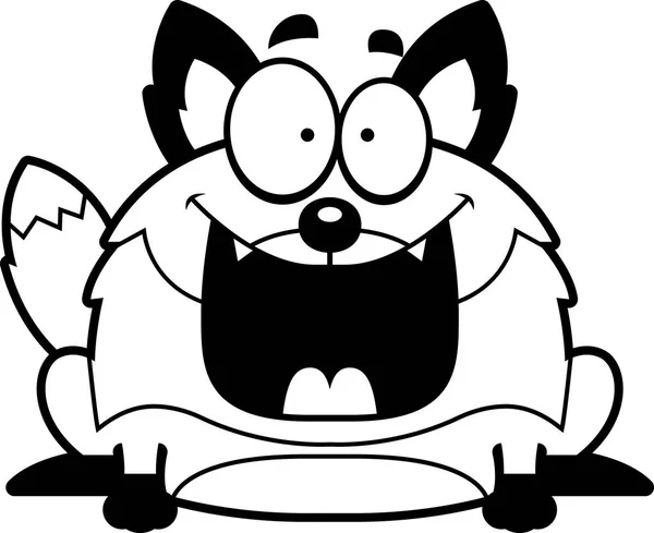 Happy Cartoon Fox — Stock Vector