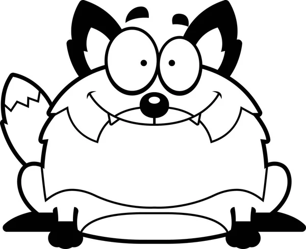 Lächelnder Cartoonfuchs — Stockvektor