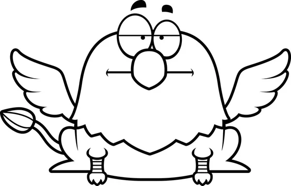 Znuděný kreslená Griffin — Stockový vektor