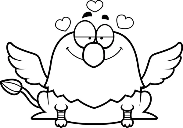 Griffin cartone animato in amore — Vettoriale Stock