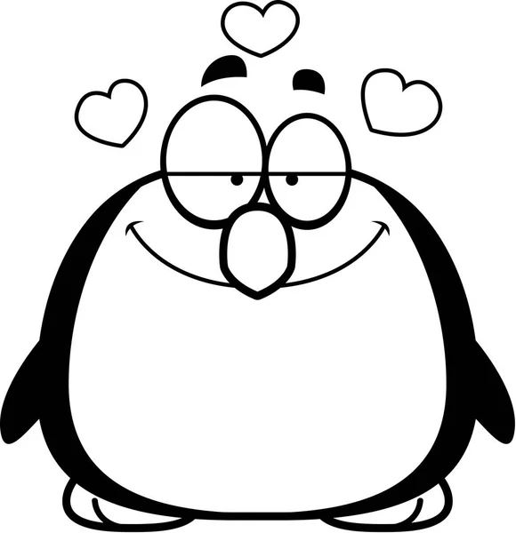 Малий пінгвін у любові — стоковий вектор