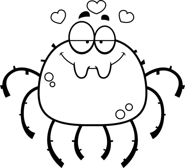 Petite araignée amoureuse — Image vectorielle