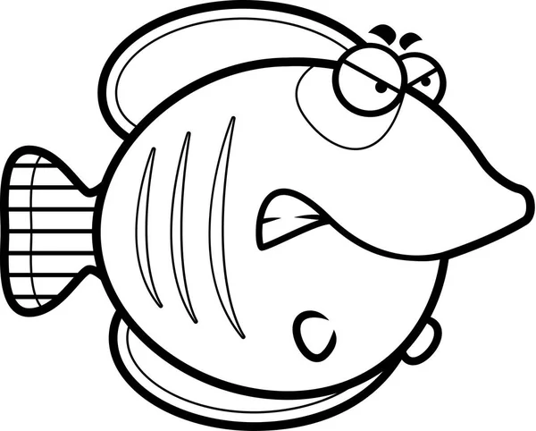 Caricature en colère Butterflyfish — Image vectorielle