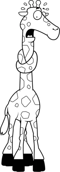 Caricature Girafe Neck — Image vectorielle