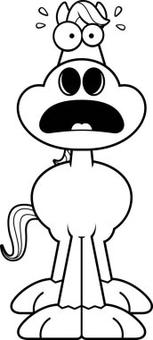 Korkmuş karikatür at