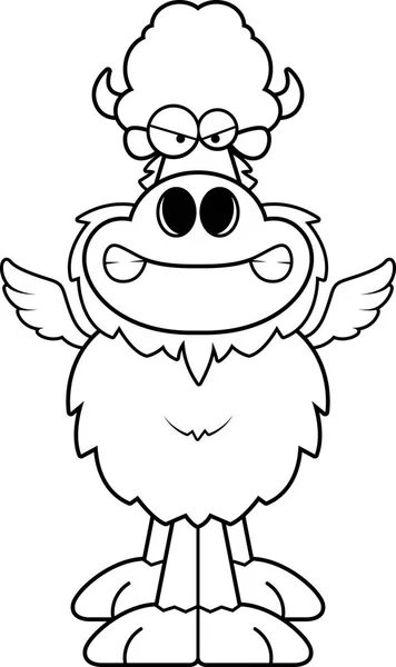 Boos Cartoon Buffalo Wings — Stockvector